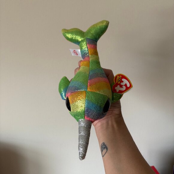 The Beanie Boo's Collection Nori Narwhal Stuffed Animal - Picture 4 of 12